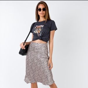 Zazu Midi Skirt Leopard